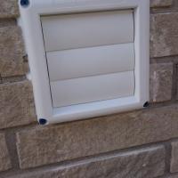Exterior vent covers like this will allow air flow and help keep out pests.