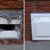 Outside vent cover replacement.