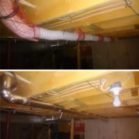 White plastic venting is a major fire hazard when used for dryer venting. Rigid piping is the safe and correct material for dryer venting.