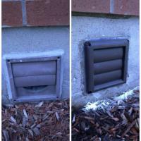 Before and after replacing a broken vent cover.