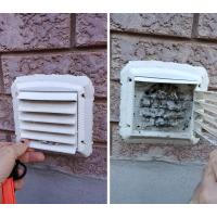This type of vent cap is not designed for dryers and so causes lint to catch and collect.